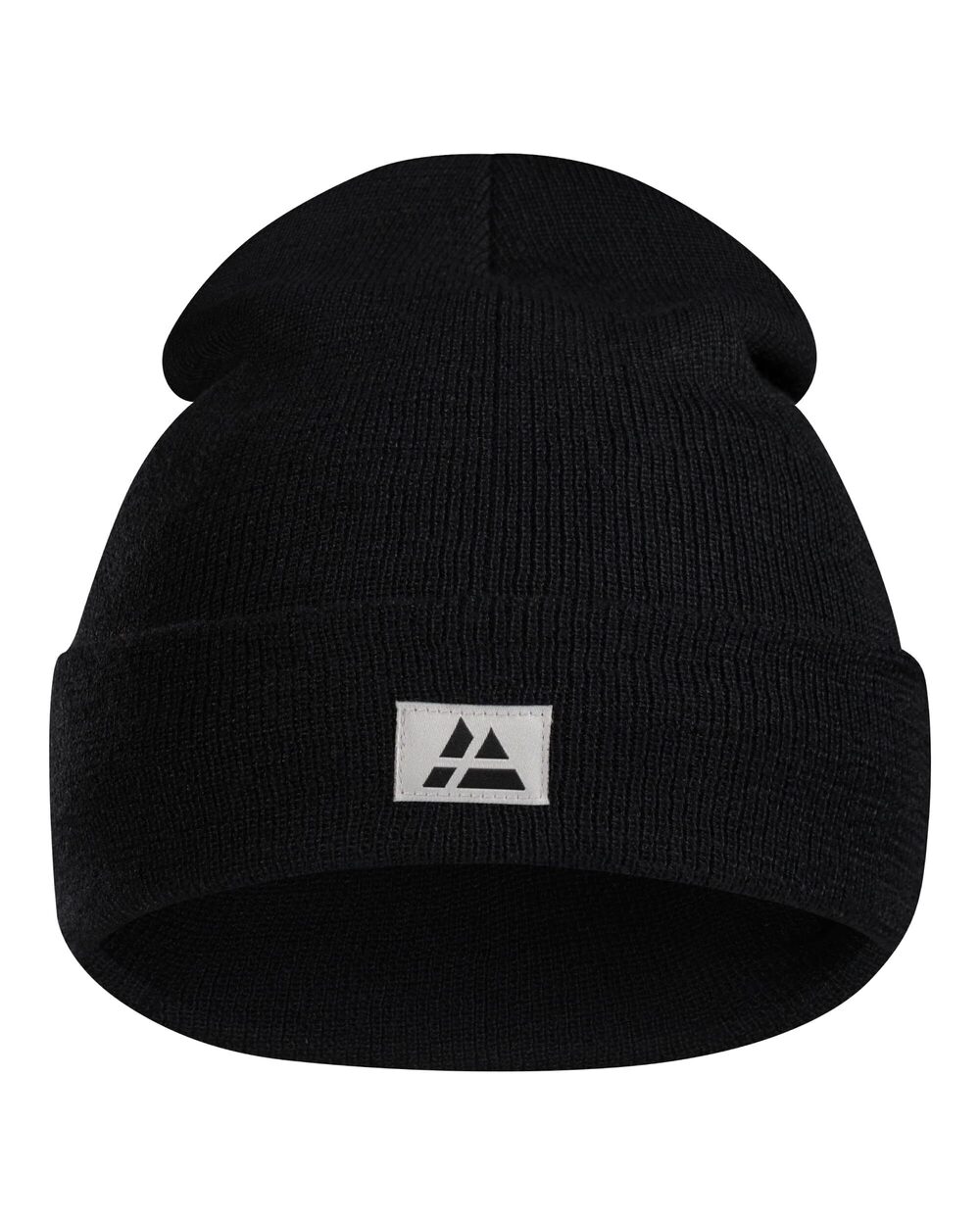 5108 Sustainable Classic Beanie & , Plain Kitted Hat, Black, One Size